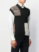 Maison Flaneur patchwork cable knit sweater