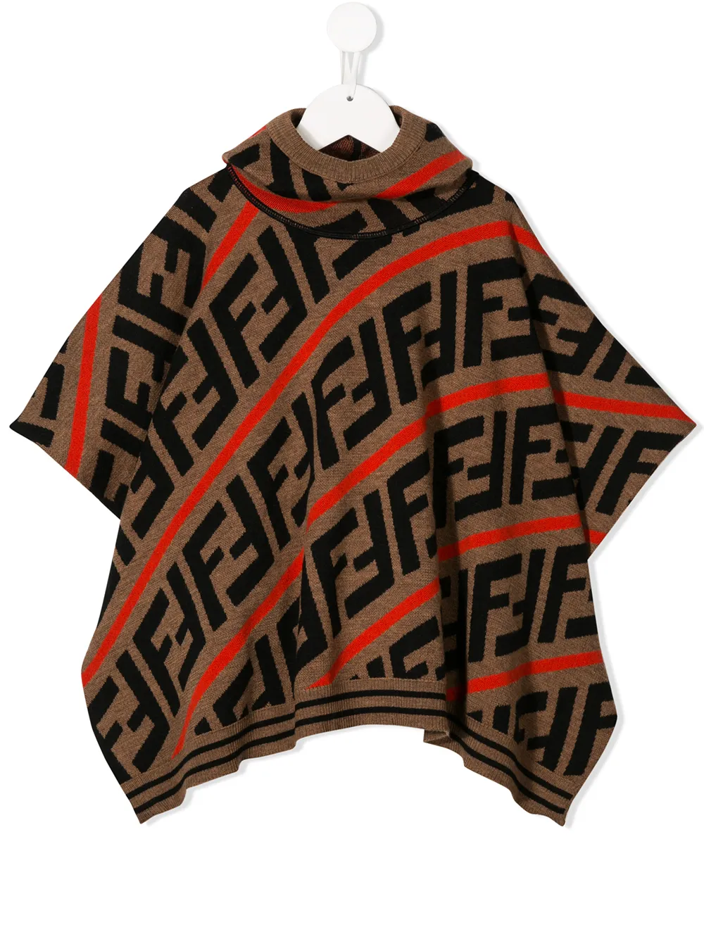 Fendi Kids кейп с логотипом Fendi Kids кейп с логотипом