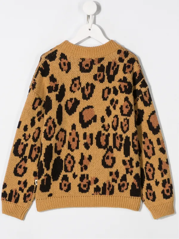 mini rodini leopard hoodie