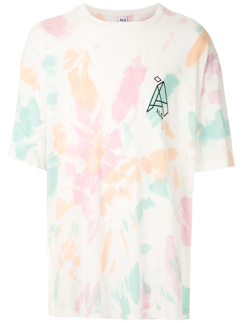 Àlg Oversized Tie Dye Print T-shirt In White