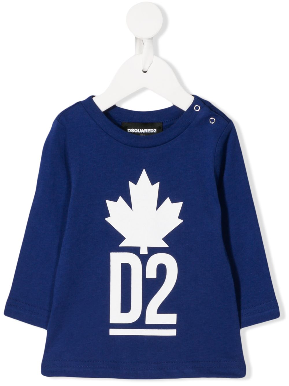 

Dsquared2 Kids playera con estampado de hojas - Azul