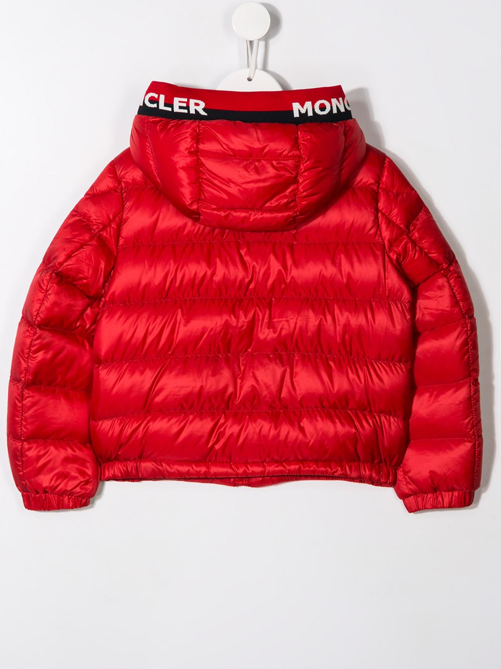 фото Moncler kids стеганая куртка с капюшоном