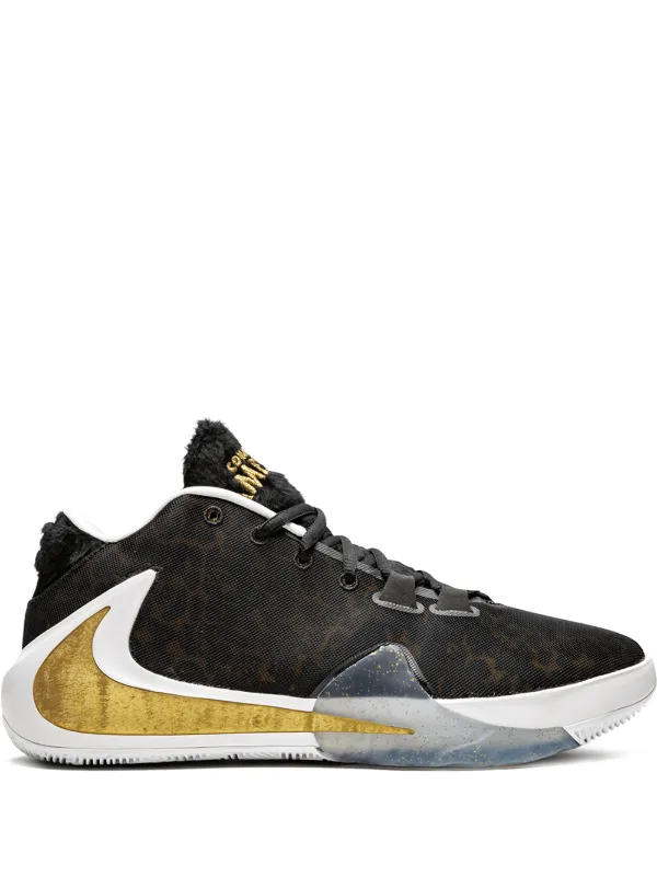 Nike black \u0026 gold Zoom Freak 1 sneakers 