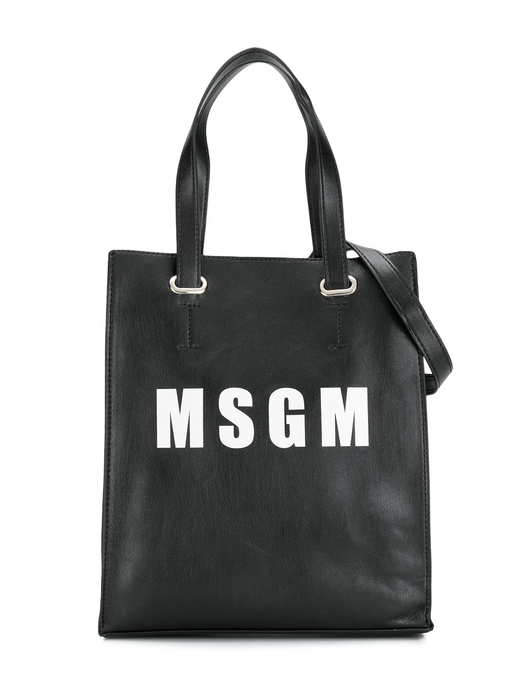 фото Msgm Kids сумка-тоут с контрастным логотипом