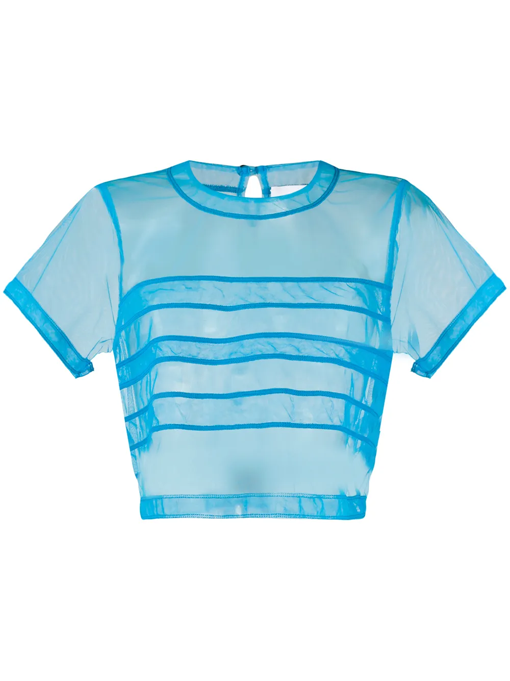 

No Ka' Oi sheer striped T-shirt - Blue