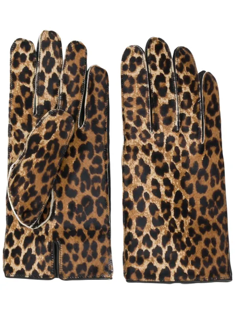 Raf Simons Gloves LEOPARD PRINT GLOVES