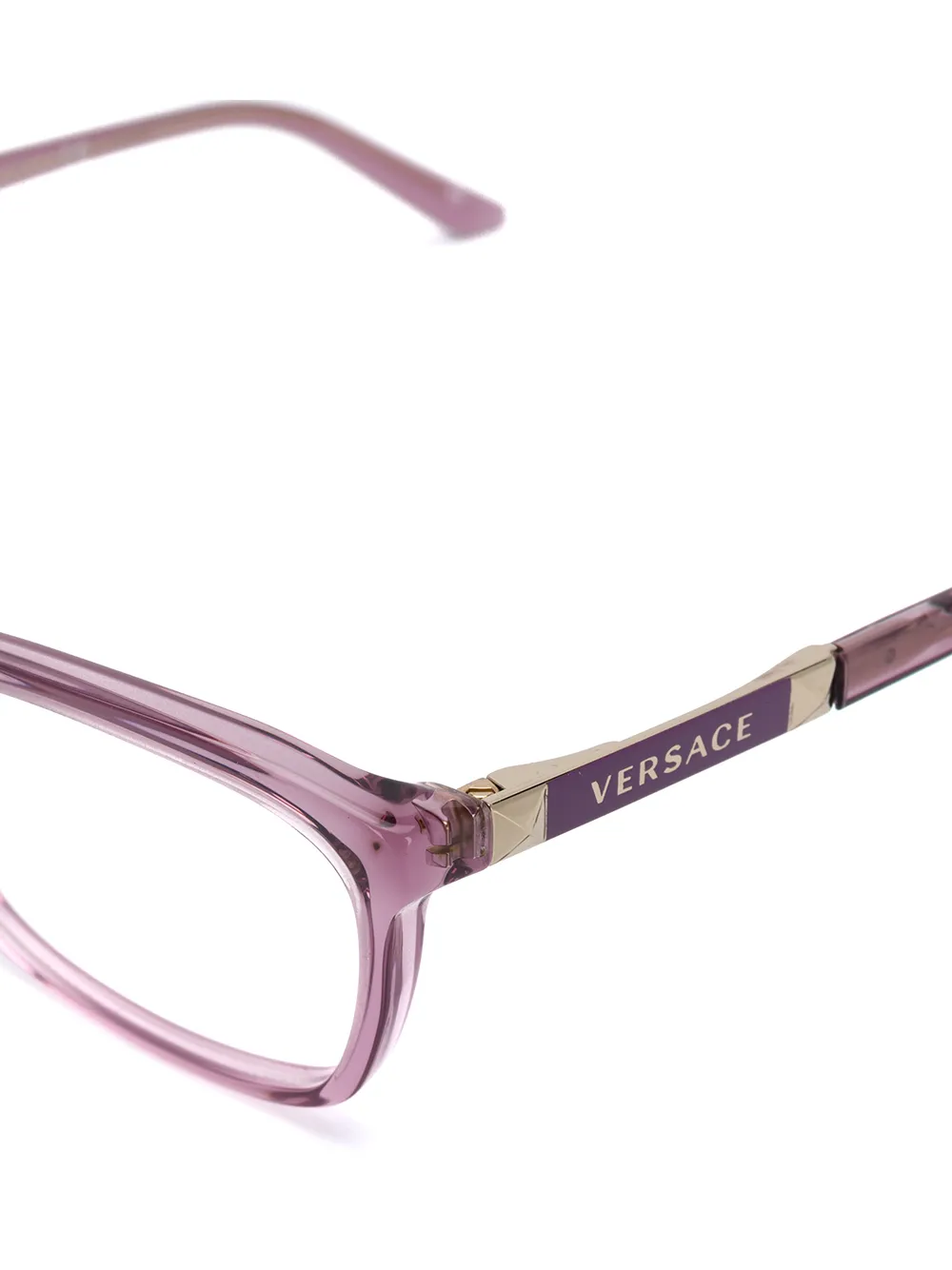  Versace Eyewear Eckige Brille   Rosa 