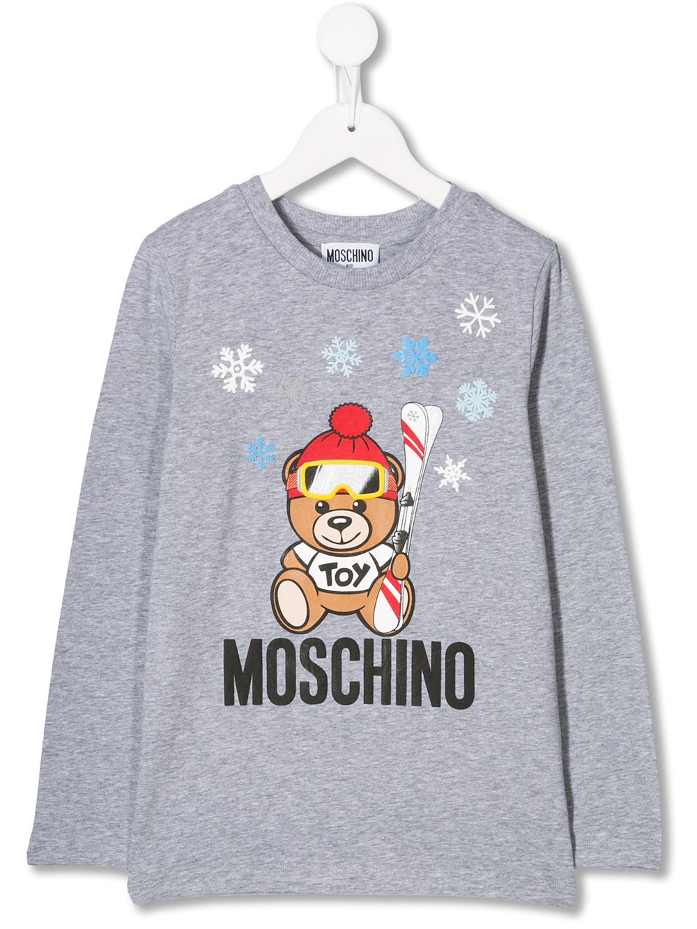 фото Moschino kids футболка с принтом