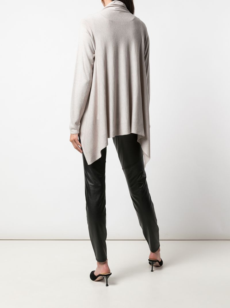 Shop Natori Cashmere Blend Cardigan In Neutrals