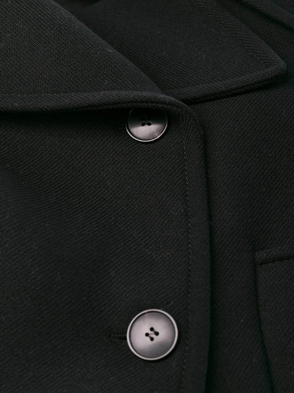 Valentino Garavani floral embroidered patch sleeve coat | Image 7