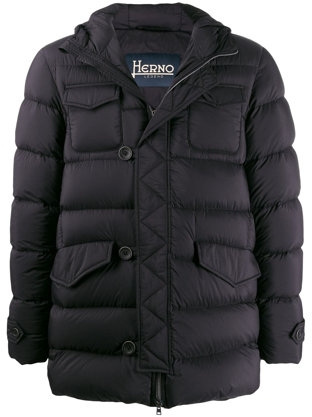 фото Herno куртка-пуховик с накладными карманами