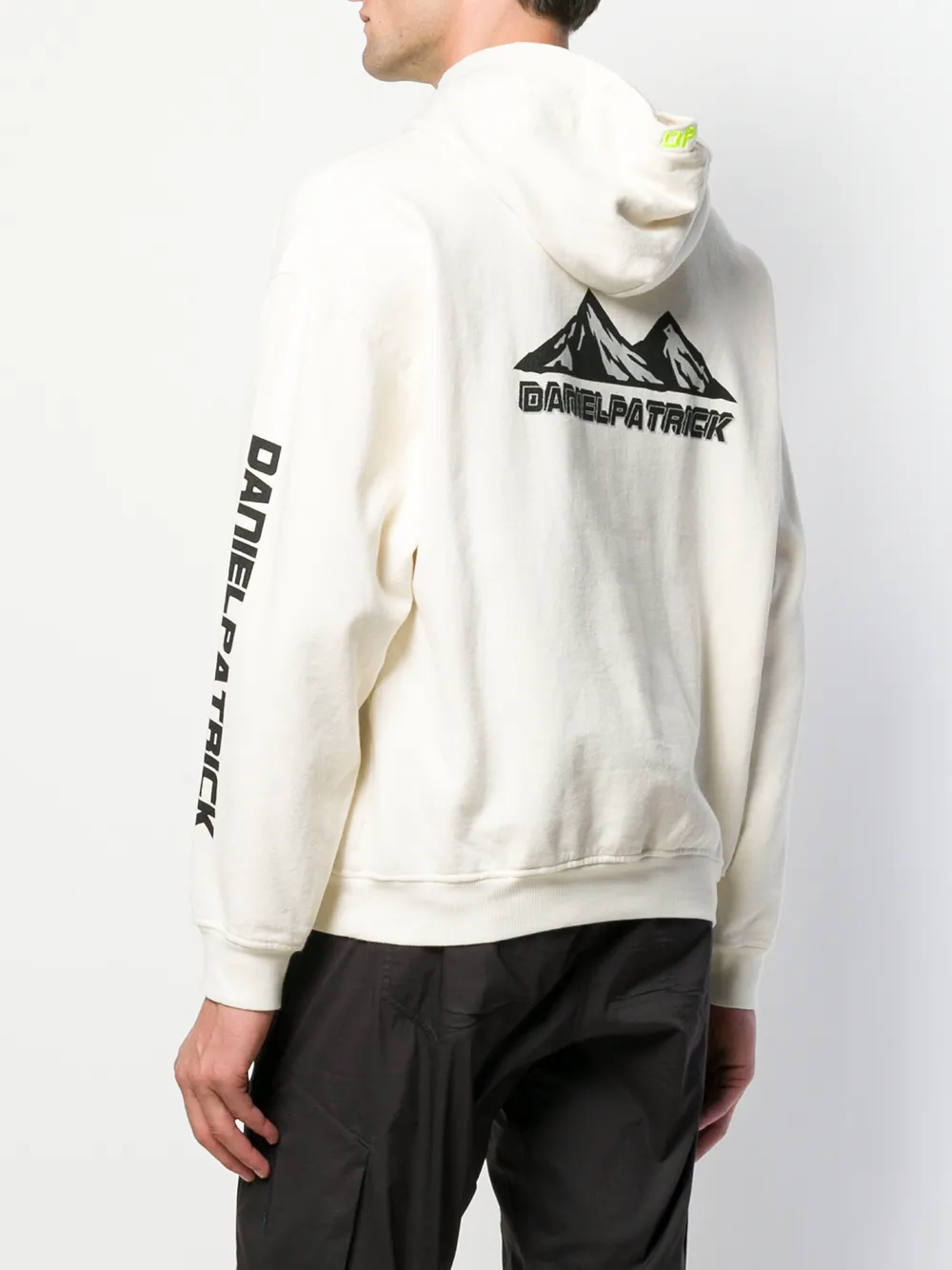 Daniel Patrick Hoodie met logoprint Wit