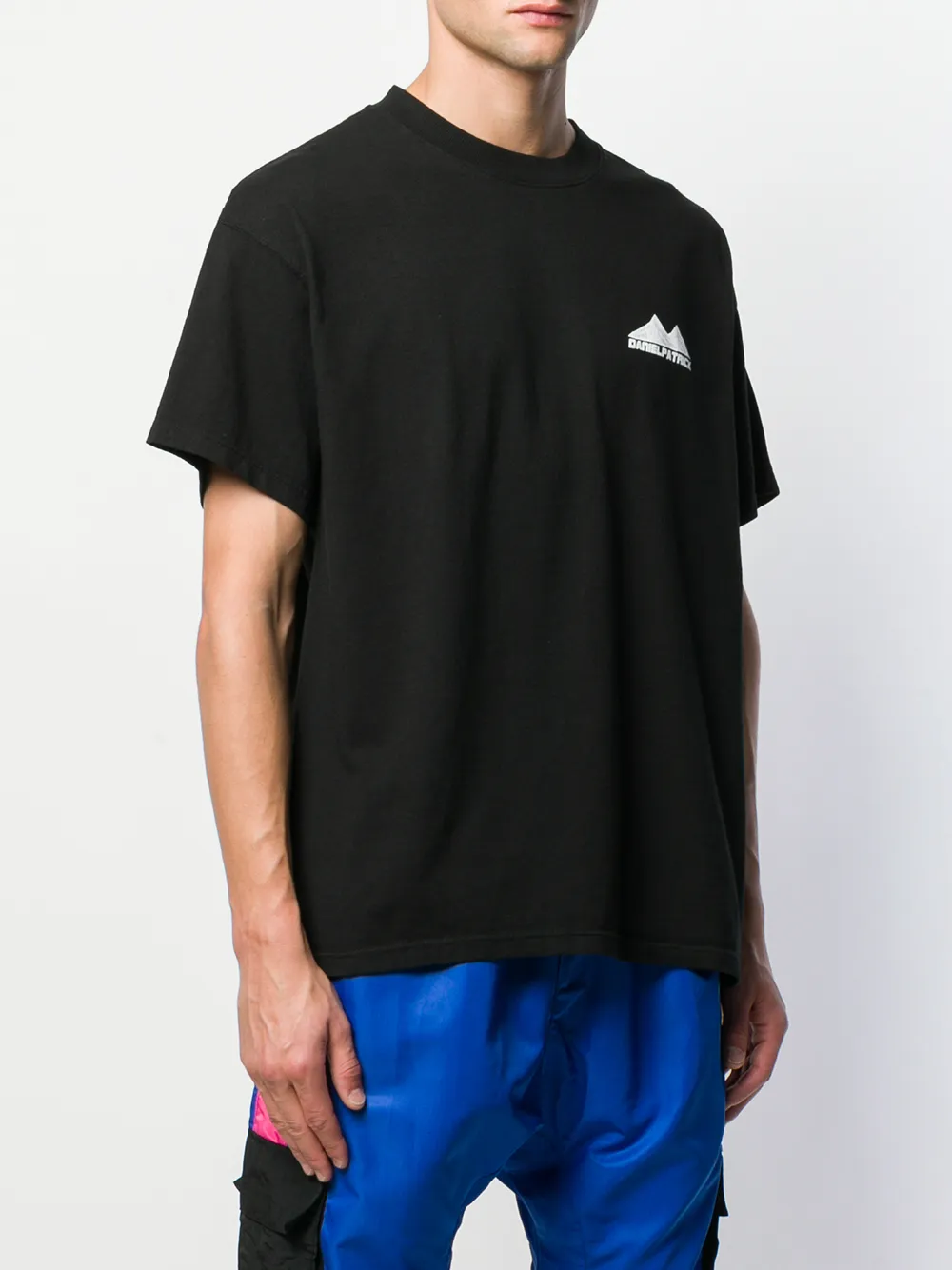  Daniel Patrick T Shirt Mit Logo Print   Schwarz 