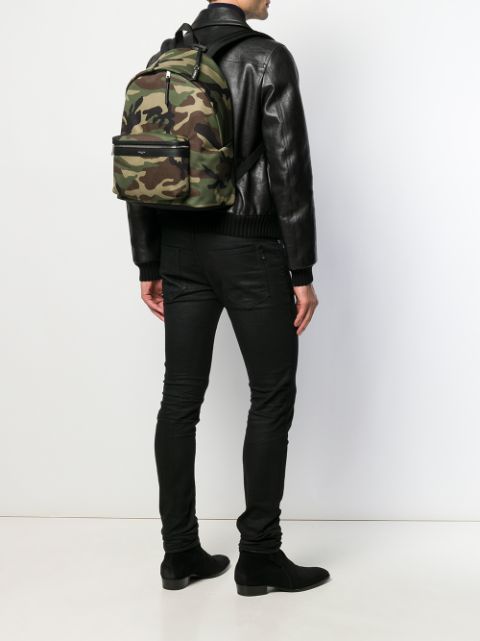 ysl camo backpack