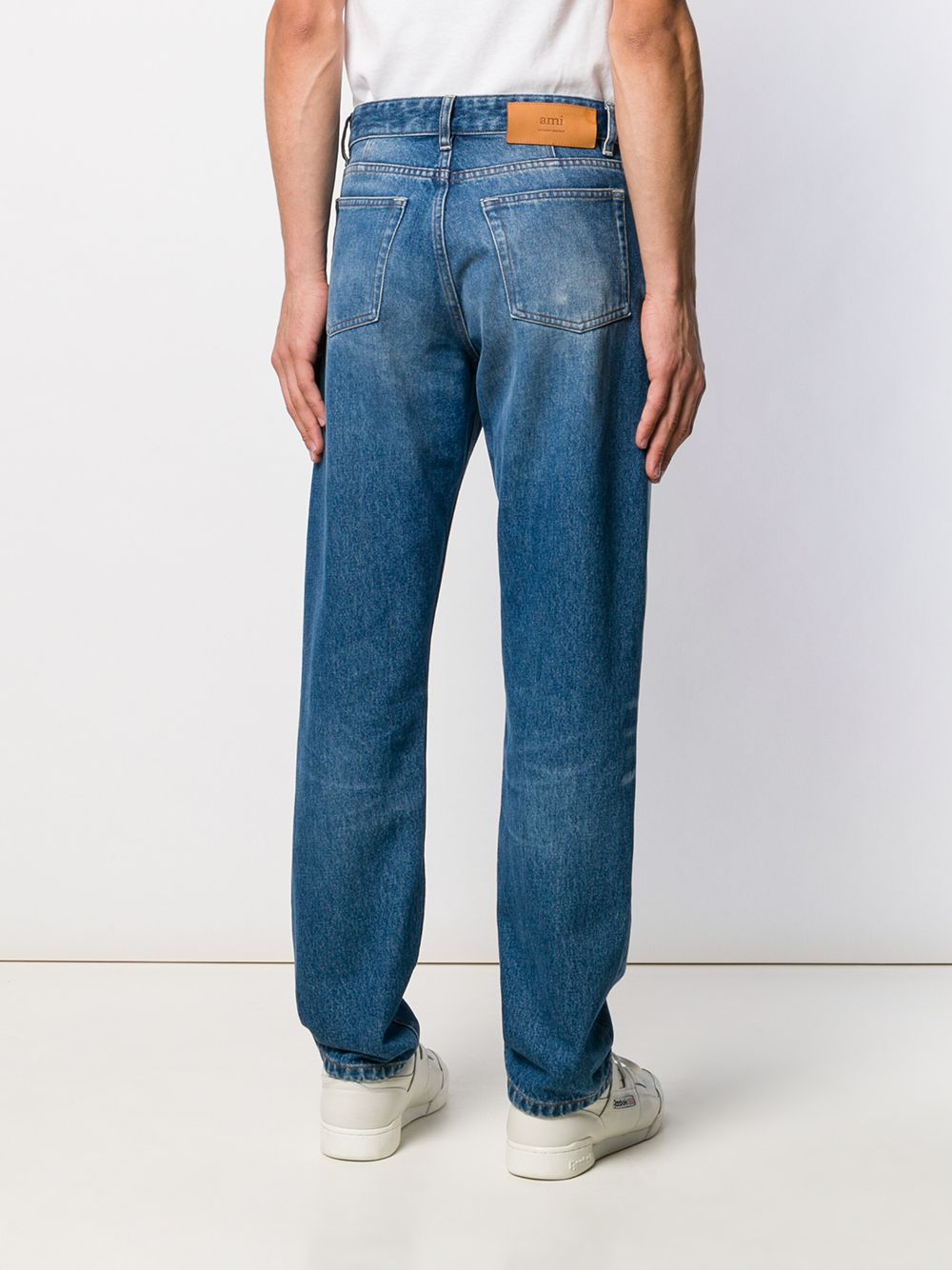 AMI Paris Straight Fit Denim Jeans - Farfetch