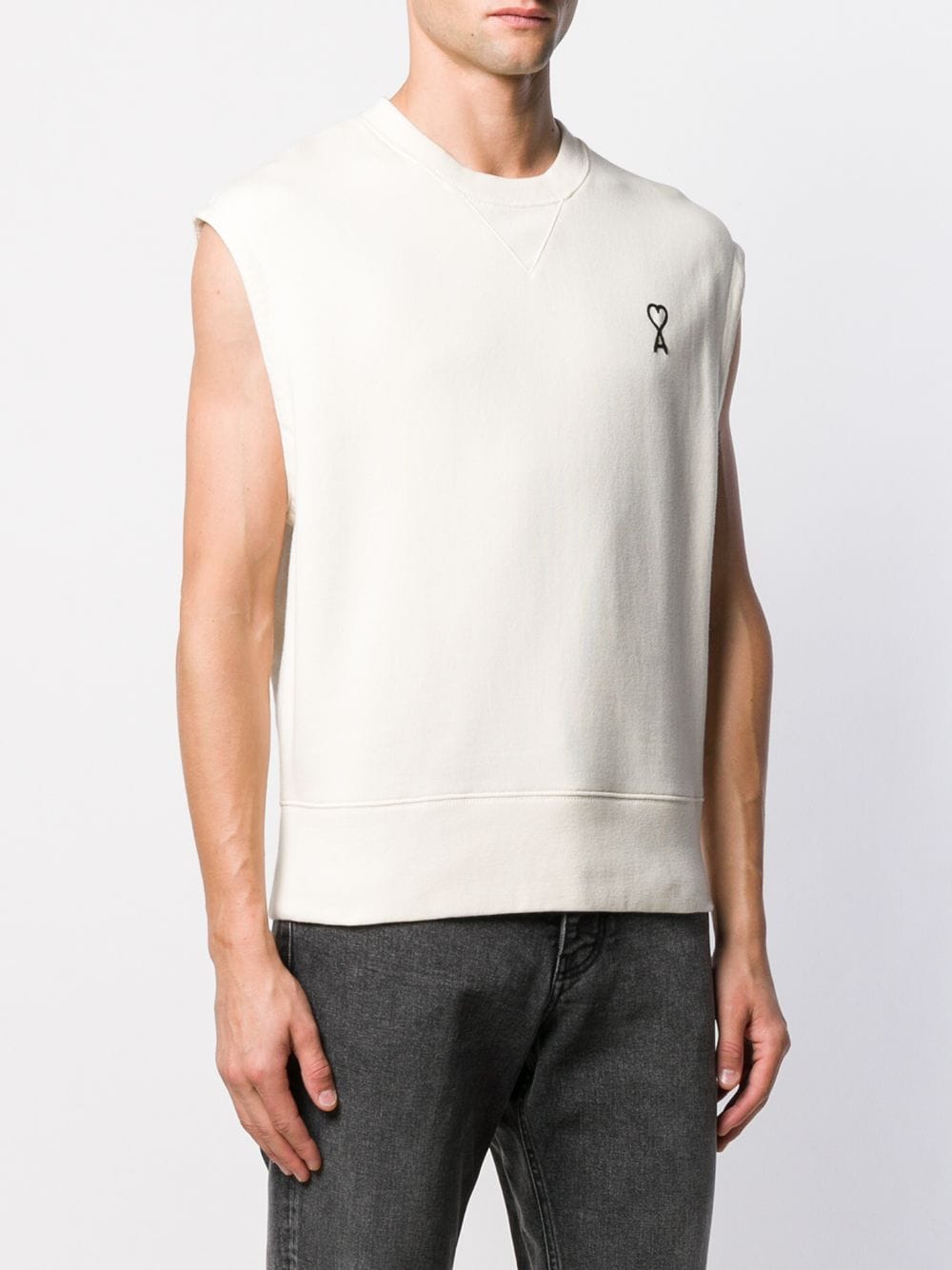 фото Ami свитер без рукавов с логотипом