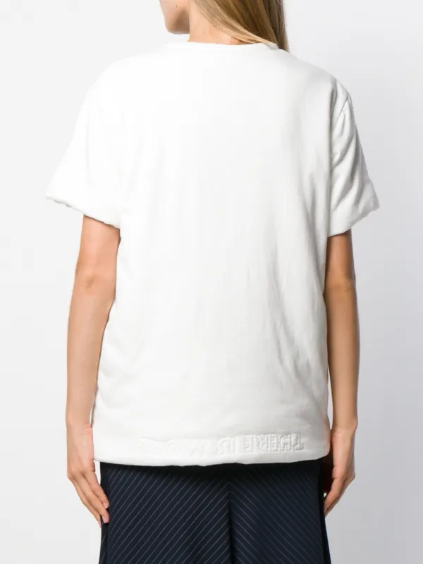 【送料&関税込】MM6 Maison Margiela V-neck T-shirt MM6 Maison Margiela Padded V-neck T-shirt | White | FARFETCH