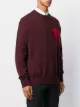 AMI Paris Ami De Coeur intarsia oversize jumper