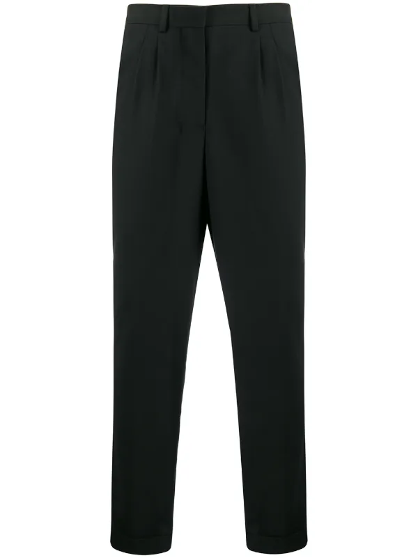 black carrot fit trousers