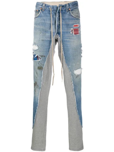 GREG LAUREN DENIM SWEATER LONG TROUSERS