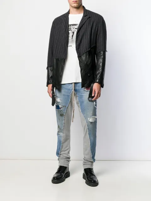 GREG LAUREN DENIM SWEATER LONG TROUSERS