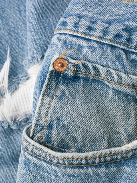 GREG LAUREN DENIM SWEATER LONG TROUSERS