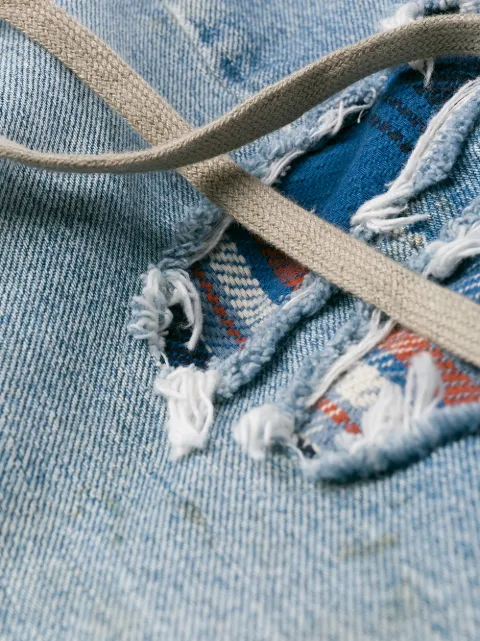 GREG LAUREN DENIM SWEATER LONG TROUSERS