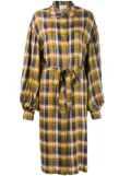 Collina Strada plaid shirt jacket - Yellow
