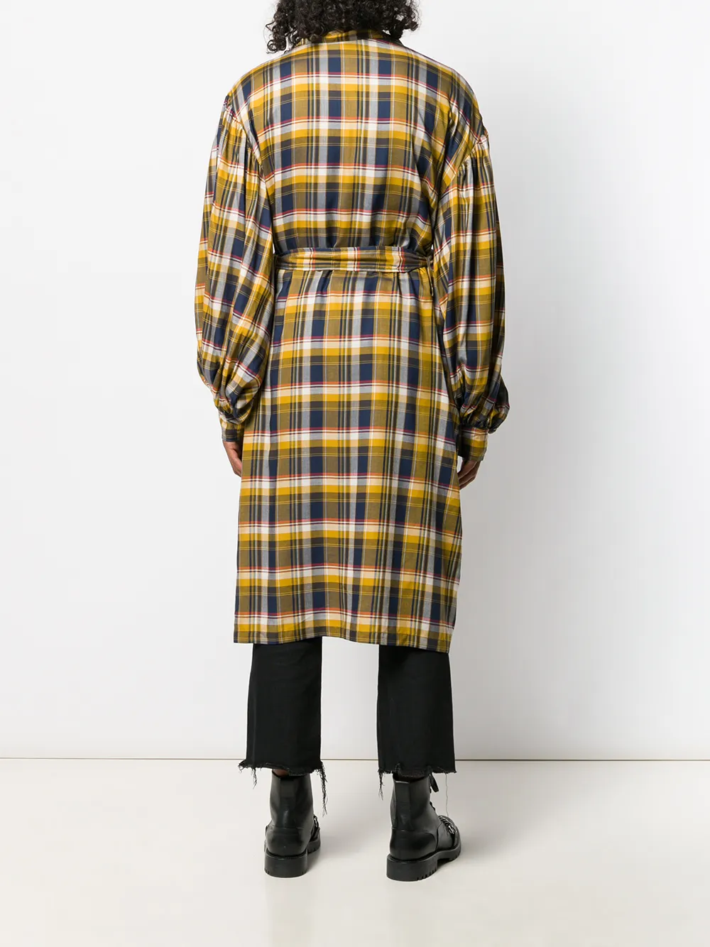 Collina Strada Geruit shirtjack Geel