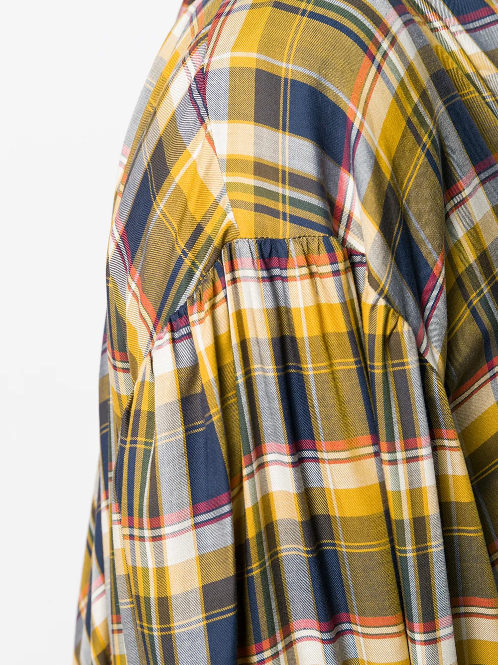 Collina Strada Geruit shirtjack Geel