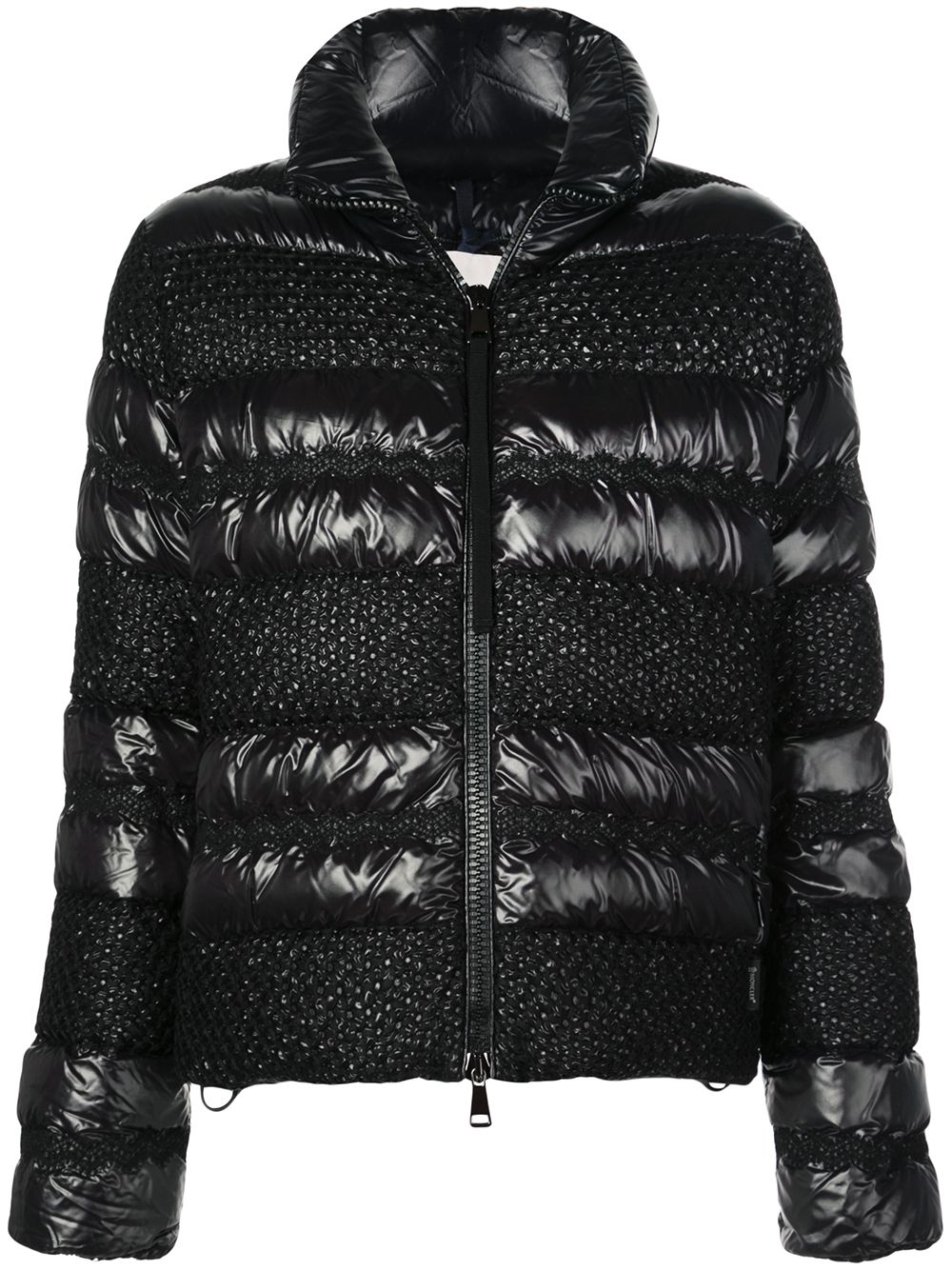 Moncler твидовый пуховик