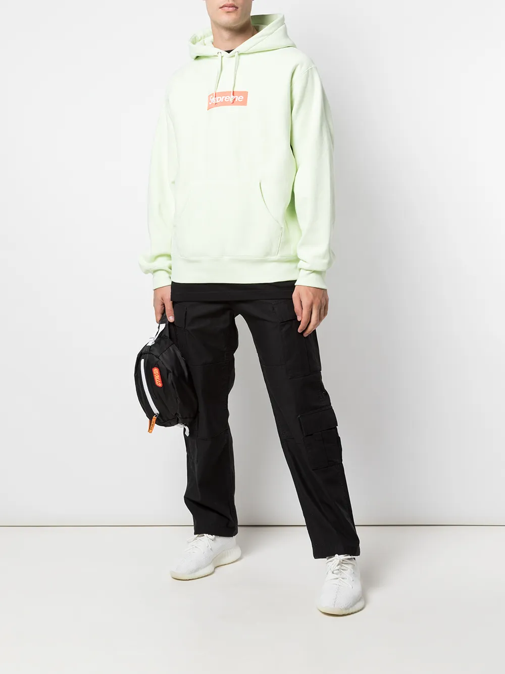 Supreme Hoodie met logo - Groen