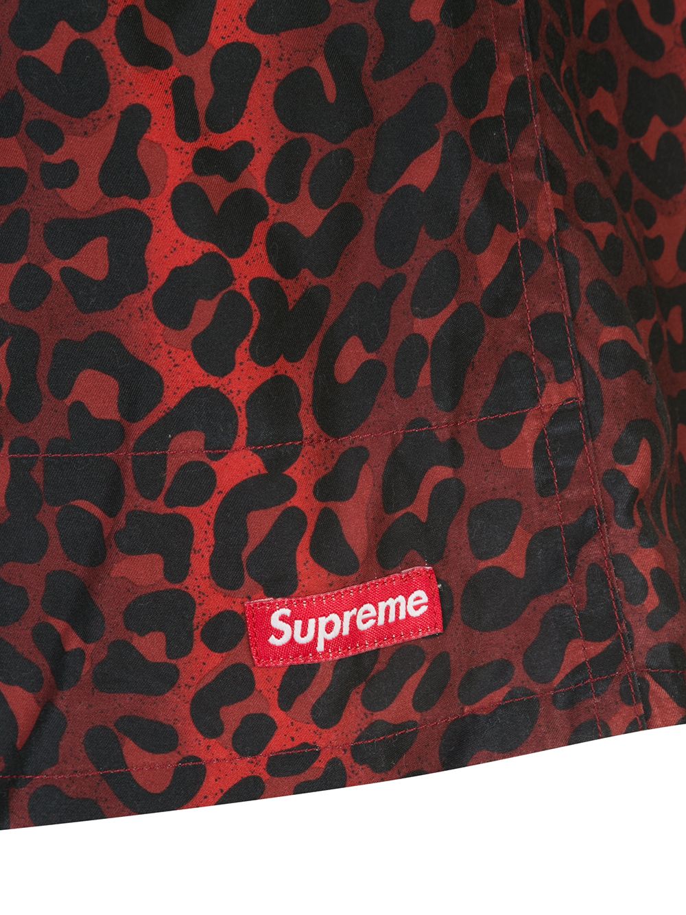 фото Supreme плавки-шорты с леопардовым принтом
