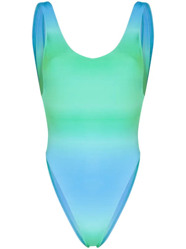 blue ombre swimsuit