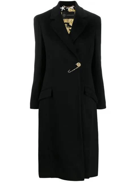 VERSACE SAFETY PIN BARROCO LINING COAT