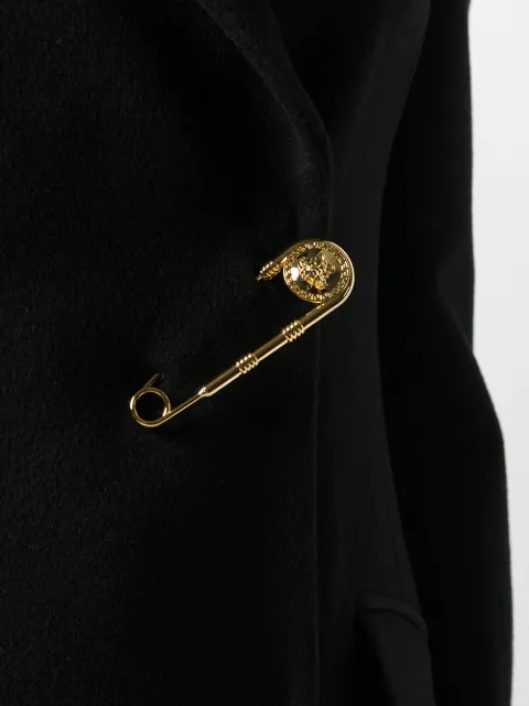 VERSACE SAFETY PIN BARROCO LINING COAT