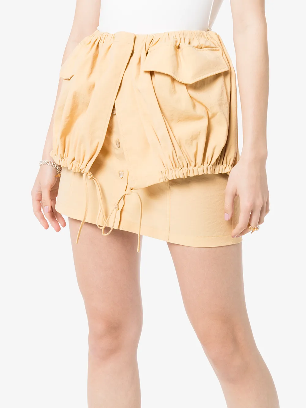 JACQUEMUS LA JUPE CUEILLETTE COURTE SKIRT,201SK072012326014373842