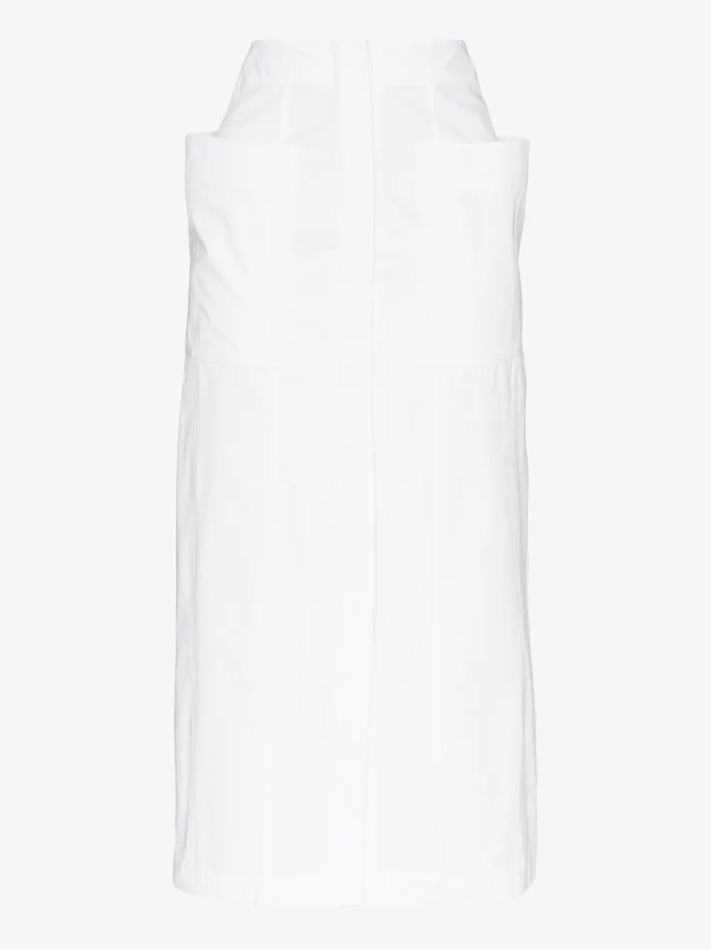 JACQUEMUS BASTIDE COTTON MIDI SKIRT,201SK0820114373874