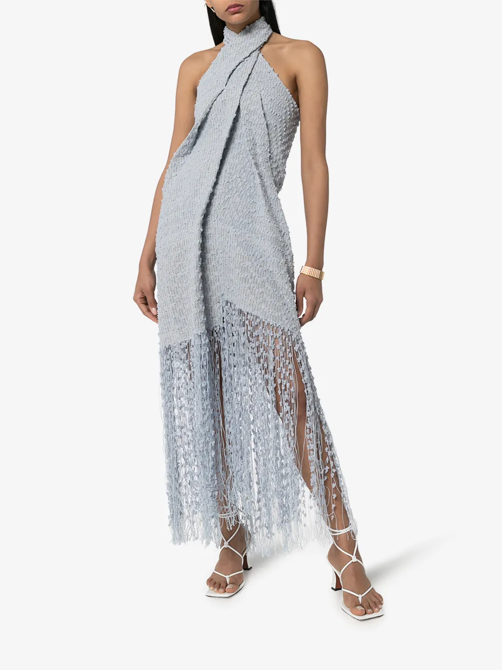 JACQUEMUS JACQUEMUS LA ROBE CORTESE TEXTURED HALTERNECK DRESS,201DR152012633414373903