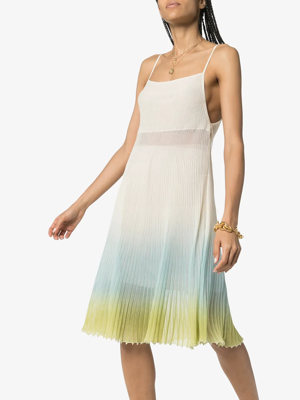 JACQUEMUS LA ROBE HELADO OMBRÉ DRESS,201KN072015433A14373928