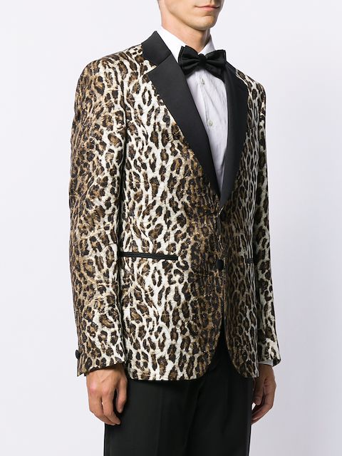 leopard blazer men