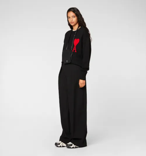 Crewneck Sweater With Ami De Coeur Logo 