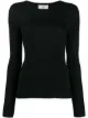 Image 1 of AMI Paris crew neck ribbed jumper