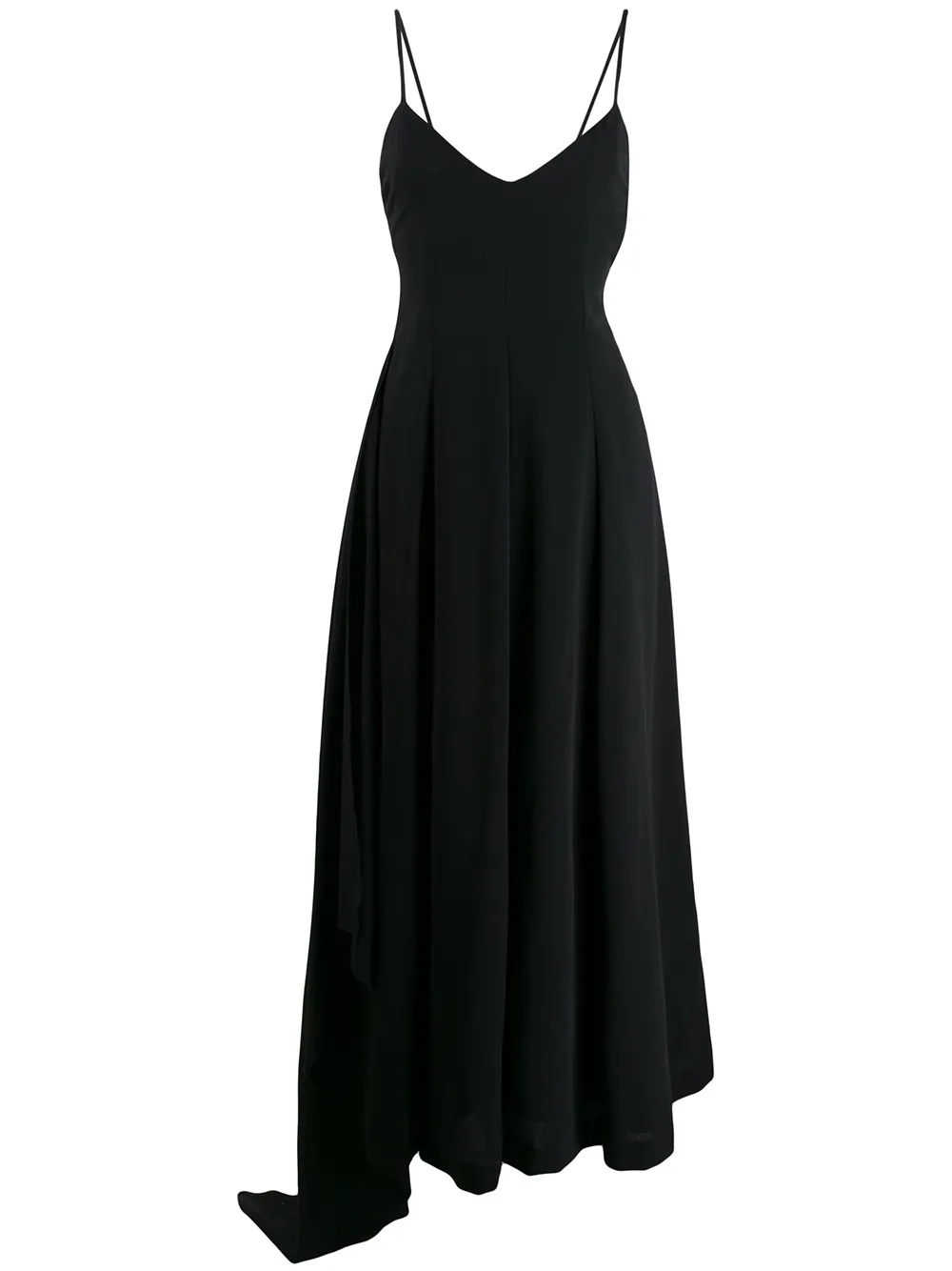 

AMI Paris vestido con panel lateral drapeado - Negro