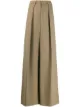 Image 1 of AMI Paris wide fit pleated trousers