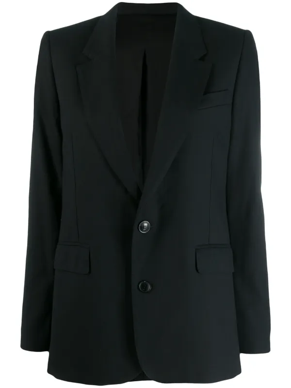 AMI Paris black two-button fastening 