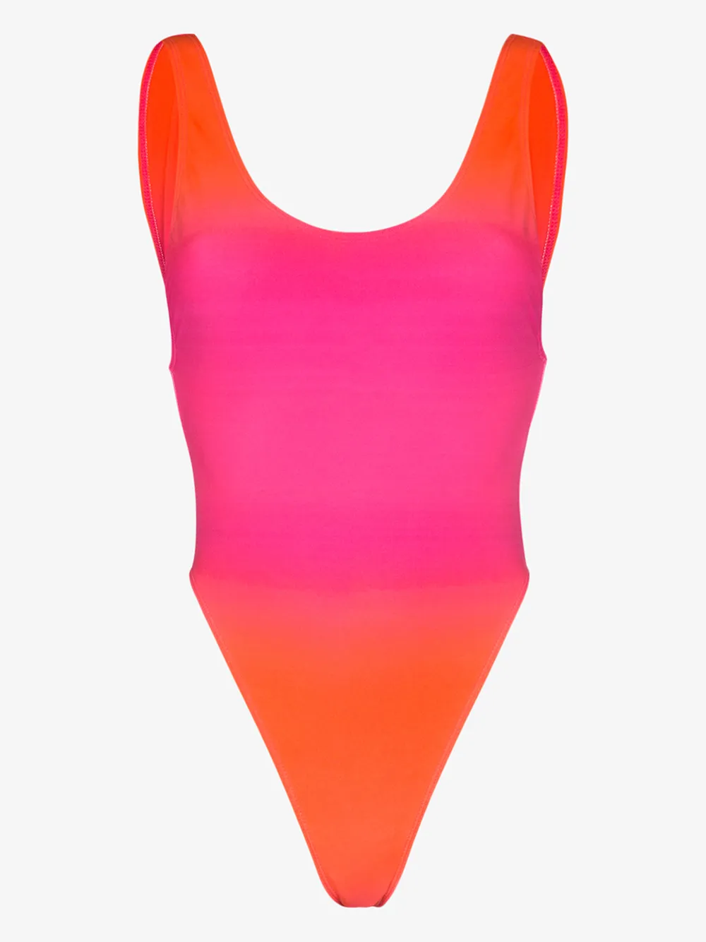 Jacquemus Pink & Orange 'le Maillot Camerio' One-piece Swimsuit In ...