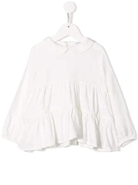 Simonetta ruffled tiered top