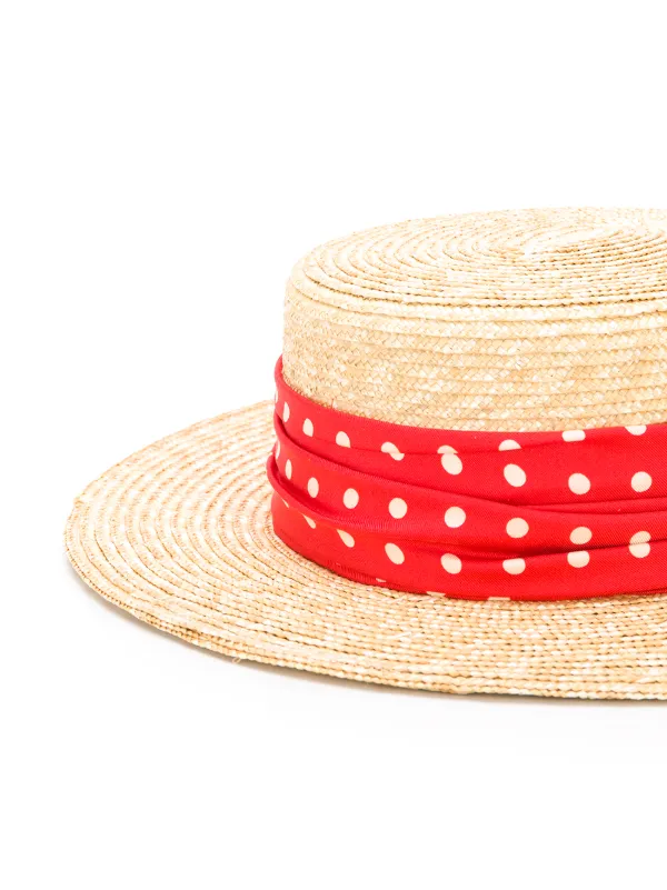 Maison Michel Kiki Canotier Hat - Farfetch