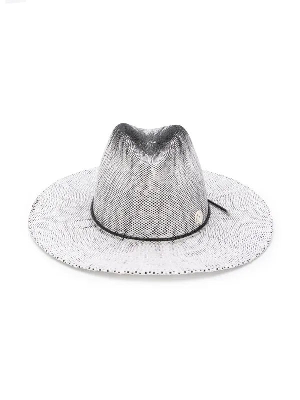 Shop White Maison Michel Zango Fedora Hat With Express Delivery Farfetch